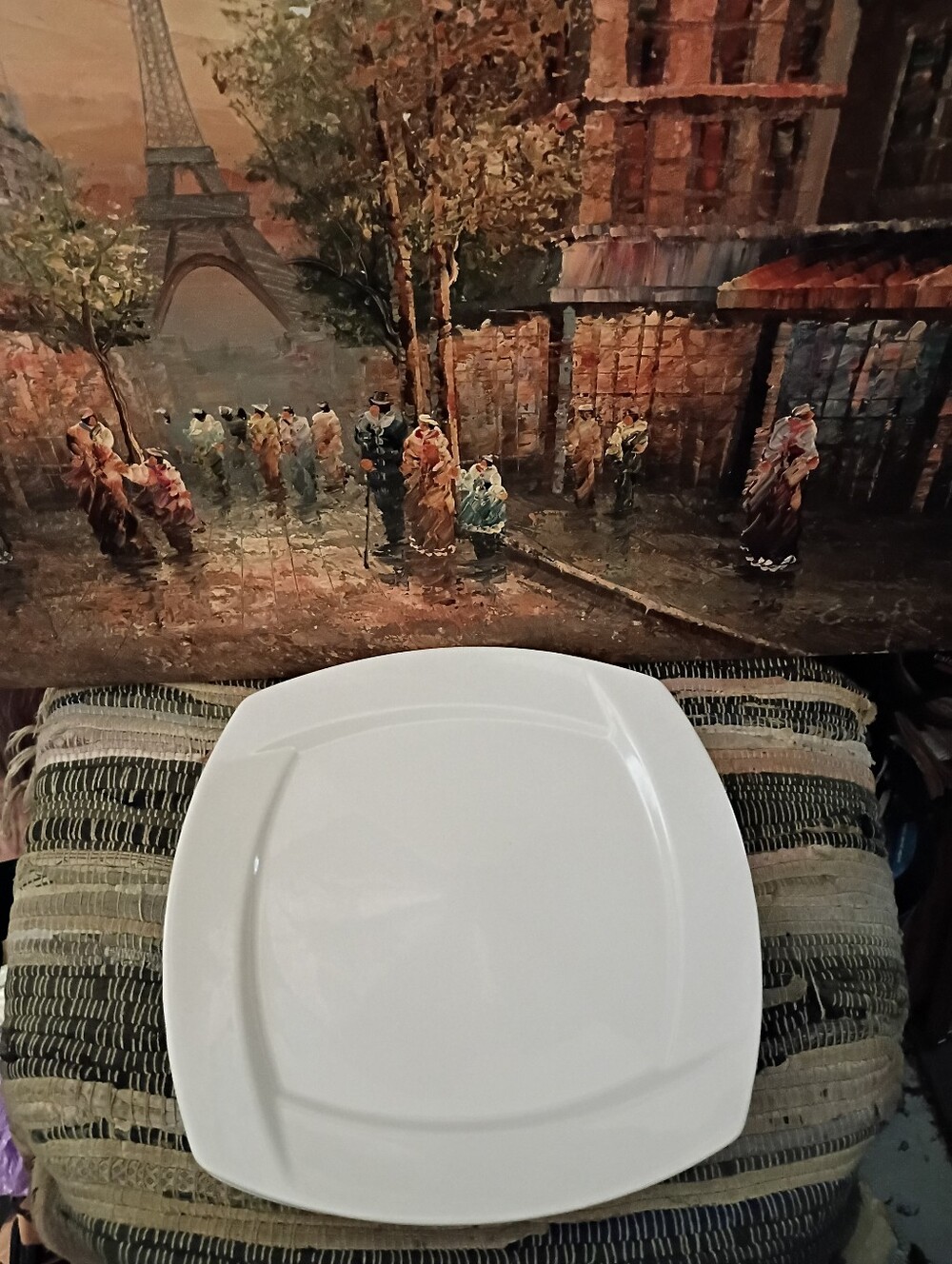 SYRACUSE CHINA- White Square Dinner Plate - Classic Ceramic Serveware